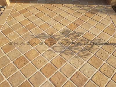 آجر قزاقی کف برای کف حیاط، باغ و محوطه سازی سنتی