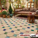کاربرد آجر هشت‌پهلو قزاقی در فضای سنتی