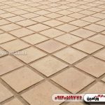 آجر عیلامی 40×40 در کف حیاط سنتی