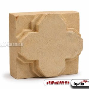 آجر مهری قزاقی طرح چلیپا برجسته برای نمای سنتی